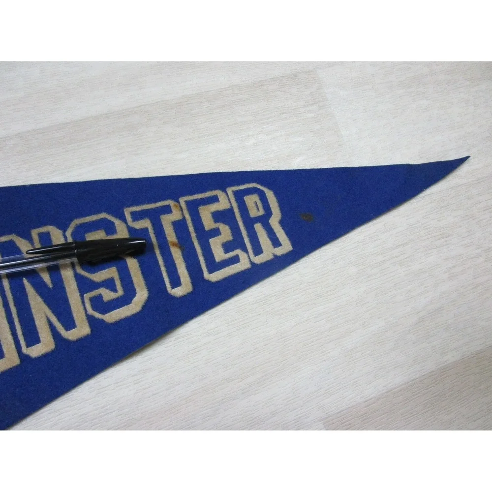 Vintage Circa 1940s Westminster Flocked Felt Style Pennant by Chicago Pennant Co